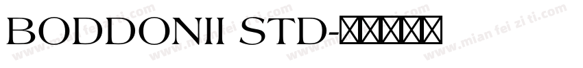 BODDONII STD字体转换